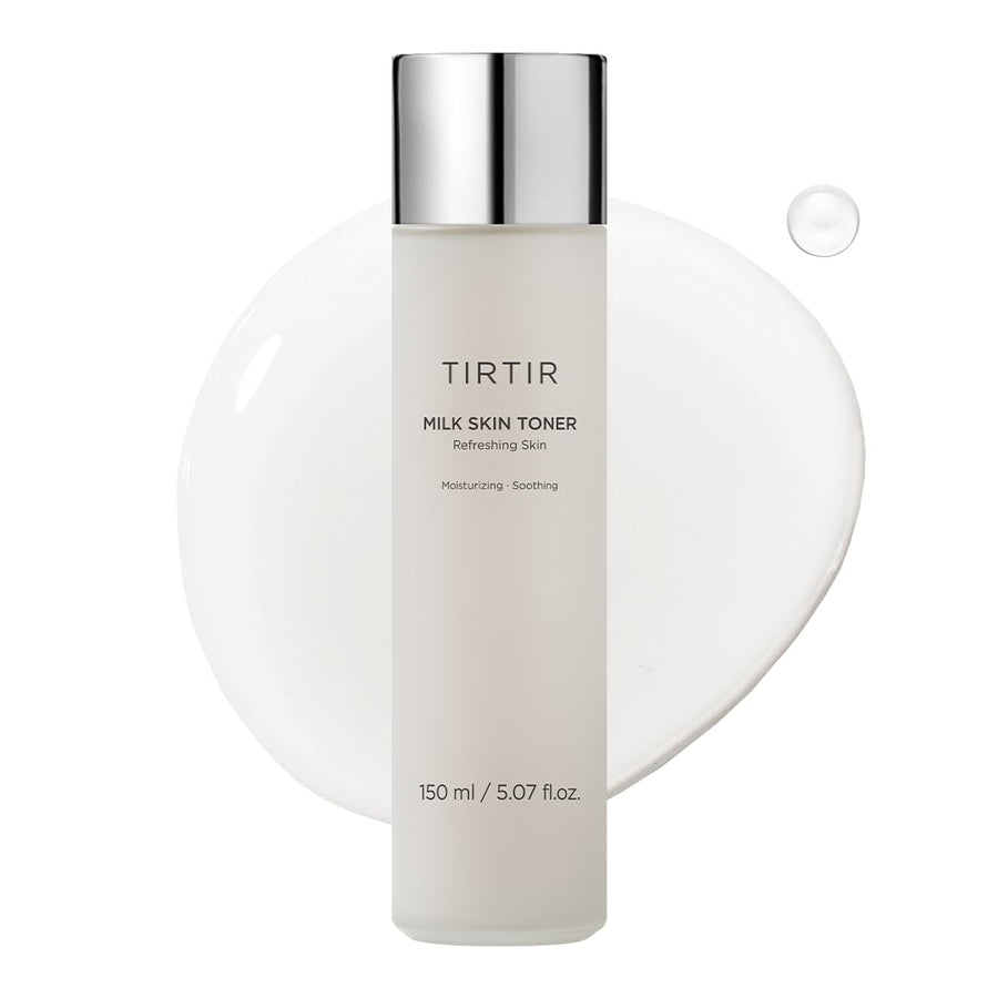 TIRTIR Milk Skin Rice Toner, Leichte Sofortige Flüssigkeitszufuhr Mit 4% Niacinamid, Pantenol, Leichte Porenstraffung, Vegane, Zu Akne Neigende Fettige Haut