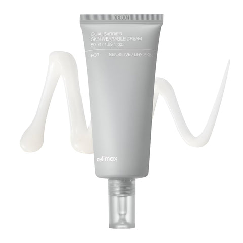 Celimax - Dual Barrier Skin Wearable Cream - Hautbarriere Creme - mit 5 natürlichen Ceramiden - Feuchtigkeitscreme Gesicht - zieht schnell ein ohne fettigen Film auf der Haut - 50ml