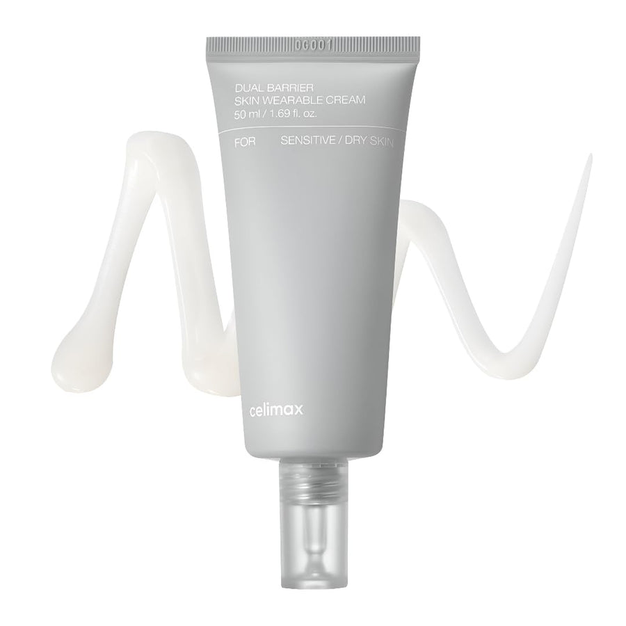 Celimax - Dual Barrier Skin Wearable Cream - Hautbarriere Creme - mit 5 natürlichen Ceramiden - Feuchtigkeitscreme Gesicht - zieht schnell ein ohne fettigen Film auf der Haut - 50ml