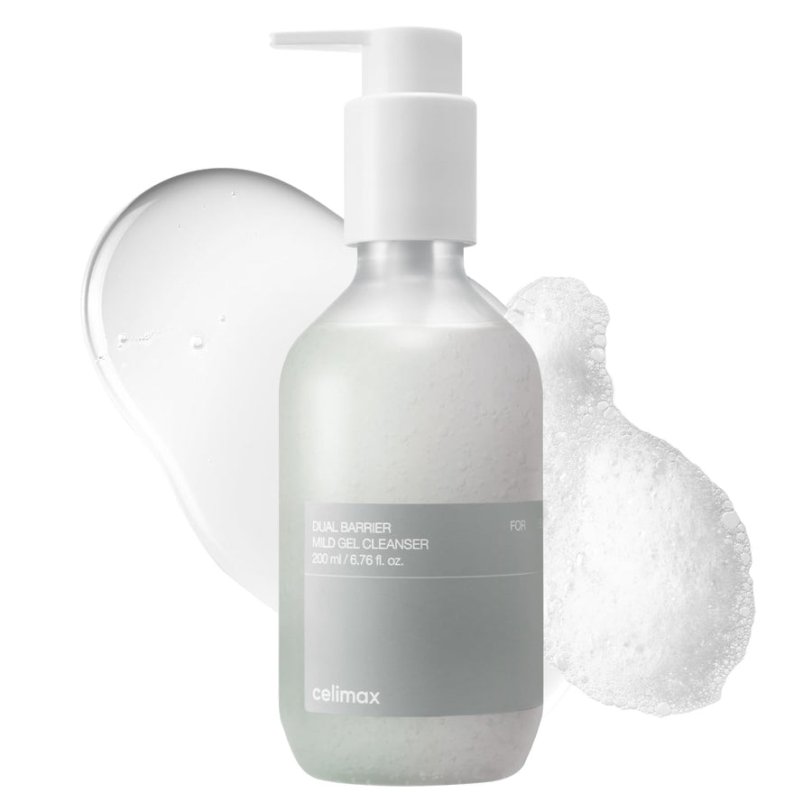 celimax Mildes Dual Barrier Gel-Reinigungsgel Mit Ceramiden, Reinigt, Spendet Feuchtigkeit, Beruhigt Und Pflegt Die Haut, 200 Ml