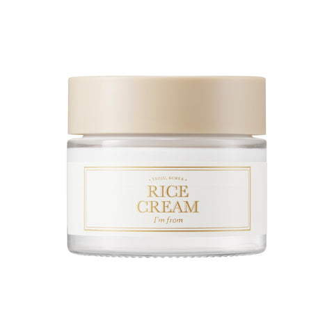 I'm from Reiscreme 1,69 Unzen, 41% Reiskleie-Essenz mit Ceramid, strahlendes Aussehen, verbessert die Feuchtigkeitsbarriere der Haut, nährt tief, beruhigt den Hautton, Valentinsgeschenk