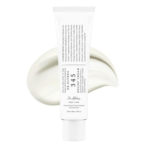 Dr.Althea 345 Relief Cream | Moisturizer for Soothing Recovery and Blemish Care with PDRN & Niacinamide | Korean Vegan Skin Care for All Skin Types, 50ml