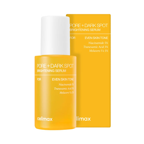Celimax Pore+Dark Spot Brightening Serum - Niacinamide, Tranexamsäure, Serum gegen Pigmentflecken, Poren Serum, Pigmentflecken, feuchtigkeitsspendend, empfindliche Haut, Korean Skincare, 30ml
